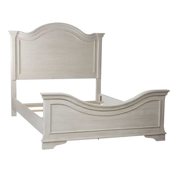 Liberty Bayside Antique White Cal King Arched Panel Bed LBRT-249-BR-CPB