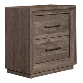 Liberty Horizons Graystone 2 Drawer Night Stand with Charging Station