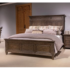 Liberty Paradise Valley Saddle Brown Queen Panel Bed