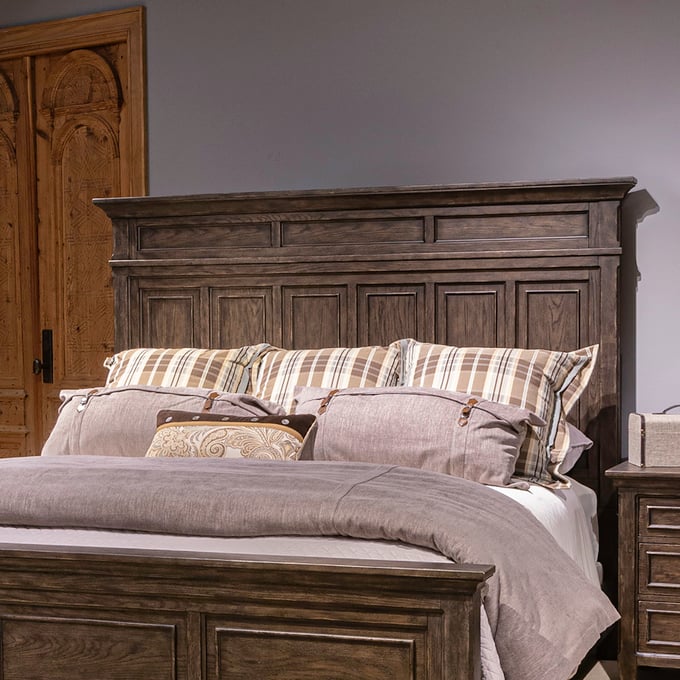 Liberty Paradise Valley Saddle Brown Queen Panel Headboard LBRT-297-BR13