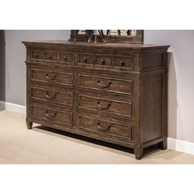 Liberty Paradise Valley Saddle Brown 8 Drawer Dresser