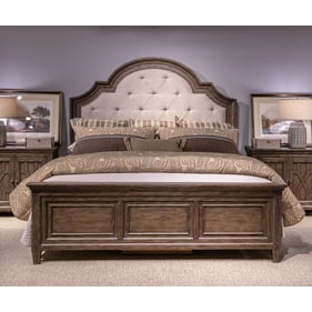 Liberty Paradise Valley Saddle Brown King Upholstered Bed