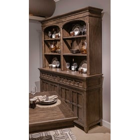 Liberty Paradise Valley Saddle Brown Hutch and Buffet