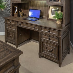 Liberty Paradise Valley Saddle Brown Executive Credenza