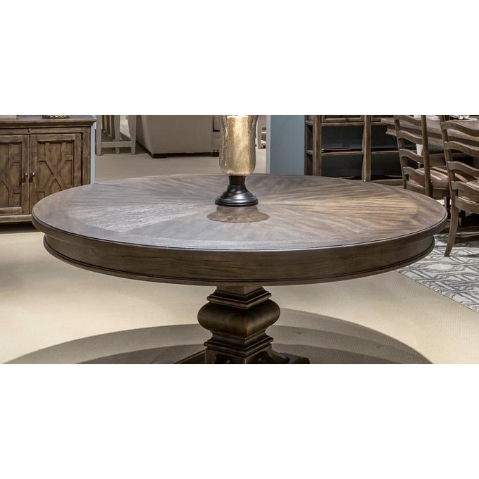 Liberty Paradise Valley Saddle Brown Round Pedestal Table Top LBRT-297-T6072