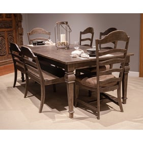 Liberty Paradise Valley Saddle Brown 6pc Rectangular Table Set