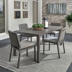 Liberty Plantation Key Granite Outdoor Rectangular 5pc Outdoor Dining Set