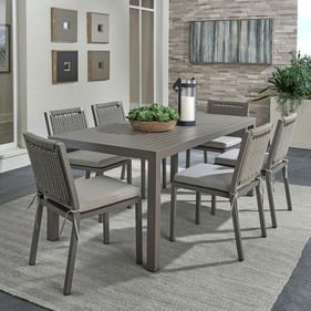 Liberty Plantation Key Granite Outdoor Rectangular 7pc Outdoor Dining Set