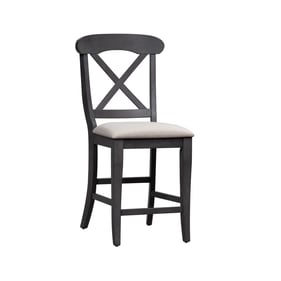 2 Liberty Ocean Isle Black X Back Counter Chairs