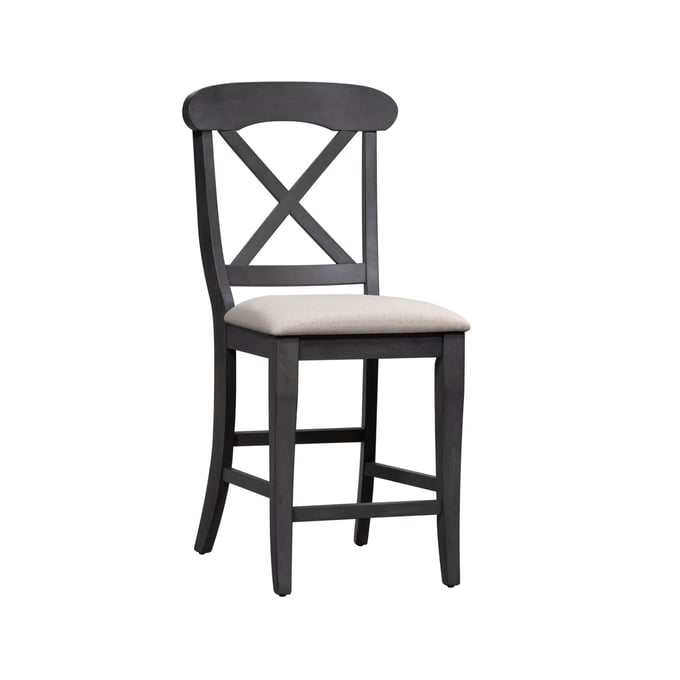 2 Liberty Ocean Isle Black X Back Counter Chairs LBRT-303G-B300124