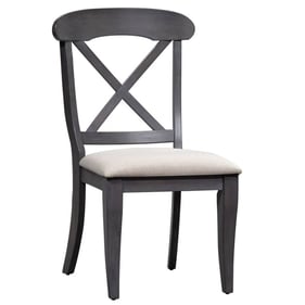 2 Liberty Ocean Isle Black X Back Side Chairs