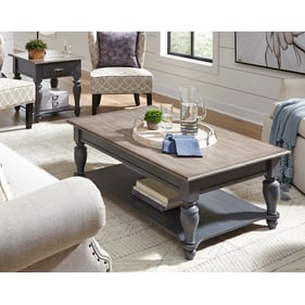 Liberty Ocean Isle Slate Weathered Pine 3pc Coffee Table Set