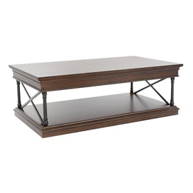 Liberty Tribeca Cordovian Brown Rectangular Cocktail Table