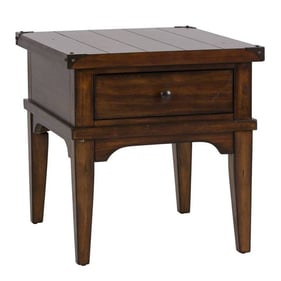 Liberty Aspen Skies Russet Brown End Table