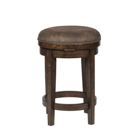 Liberty Aspen Skies Russet Brown Console Swivel Stool