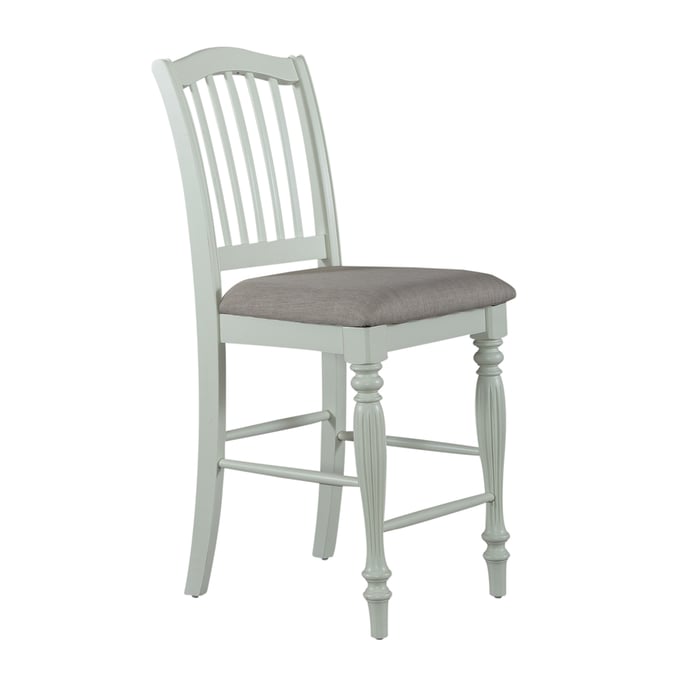 2 Liberty Cumberland Creek Nutmeg Buttermilk Slat Back Counter Chairs LBRT-334-B150224