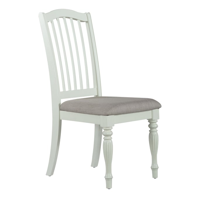 2 Liberty Cumberland Creek Nutmeg Buttermilk Slat Back Side Chairs LBRT-334-C1502S