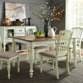 Liberty Cumberland Creek Nutmeg Buttermilk 5pc Dining Room Set