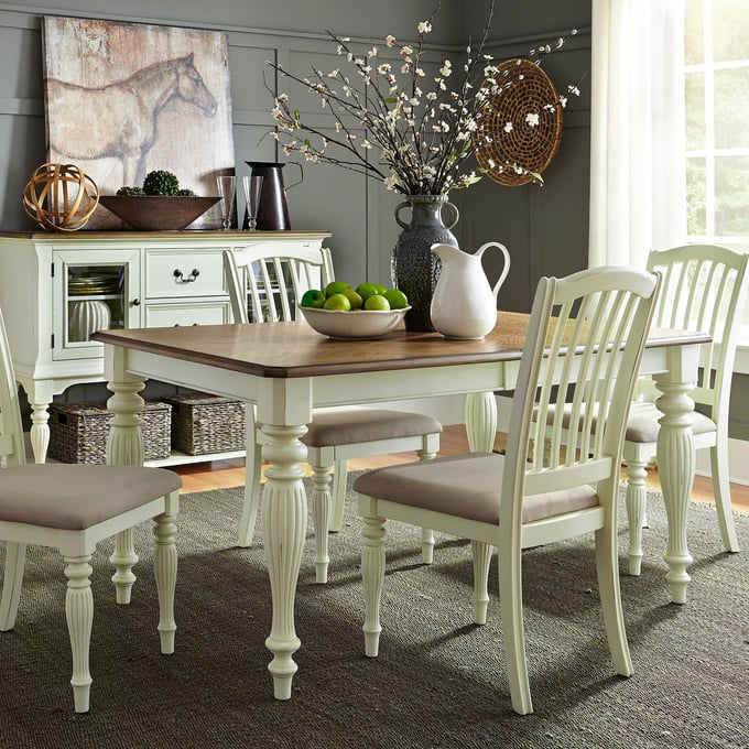 Liberty Cumberland Creek Nutmeg Buttermilk 5pc Dining Room Set LBRT-334-T4078-DR-S1