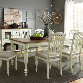 Liberty Cumberland Creek Nutmeg Buttermilk 7pc Dining Room Set