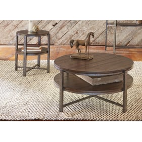 Liberty Breckinridge Mahogany 3pc Coffee Table Set