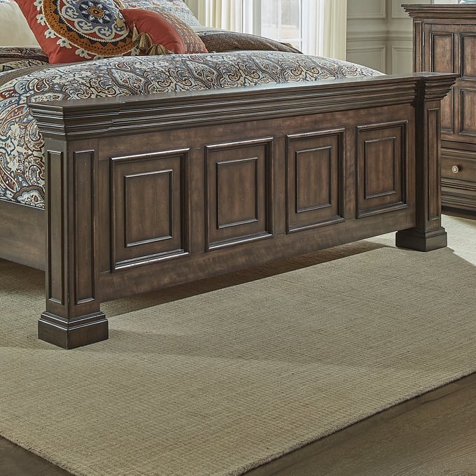 Liberty Big Valley Brownstone Queen Mansion Footboard LBRT-361-BR14