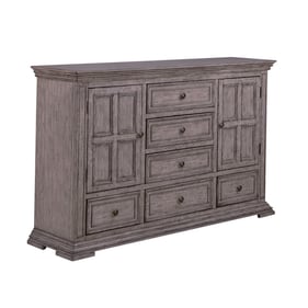 Liberty Big Valley Graystone 2 Door 6 Drawer Dresser