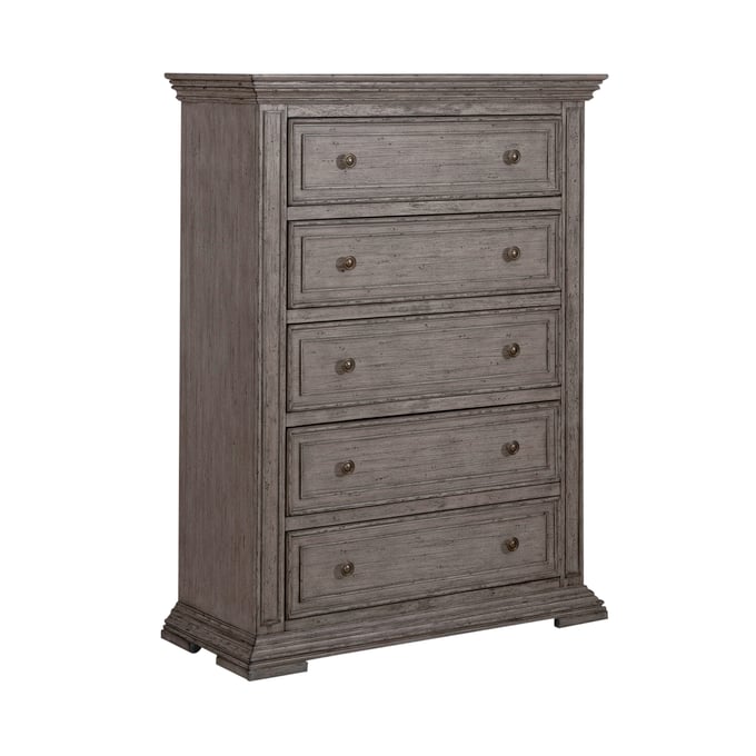 Liberty Big Valley Graystone 5 Drawer Chest LBRT-361G-BR41