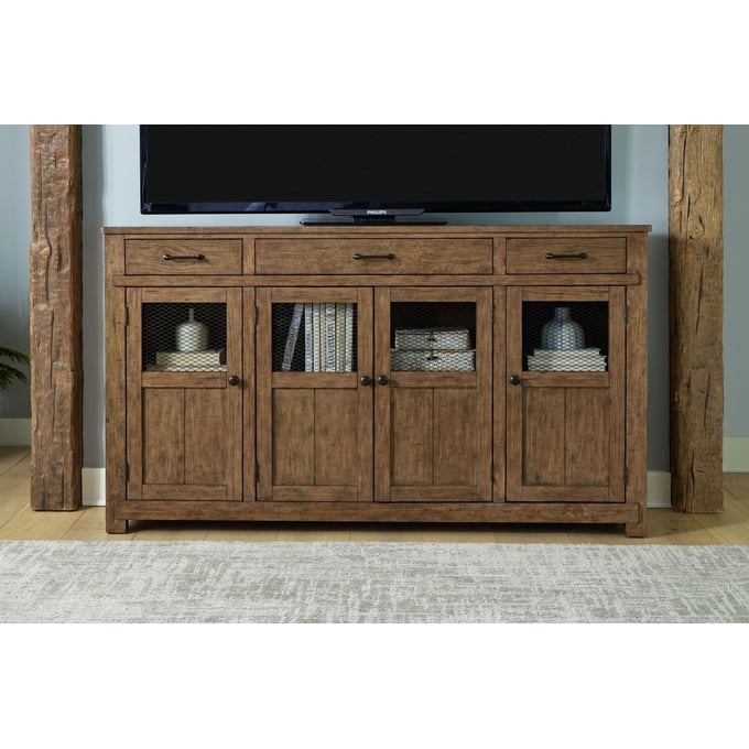 Liberty Pinebrook Ridge Weathered Toffee Accent Buffet LBRT-377-AC7844