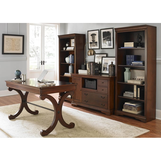 Liberty Brookview Cherry 4pc Office Furnitur Set LBRT-378-HO-4PD