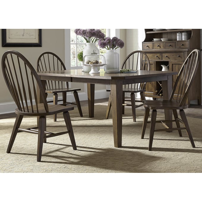 Liberty Hearthstone Rustic Oak Rectangle 5pc Dining Room Set LBRT-382-DR-5RLS