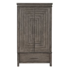 Liberty Modern Farmhouse Dusty Charcoal Armoire