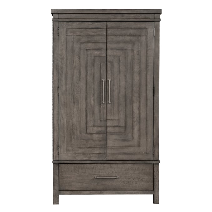 Liberty Modern Farmhouse Dusty Charcoal Armoire LBRT-406-BR-ARM