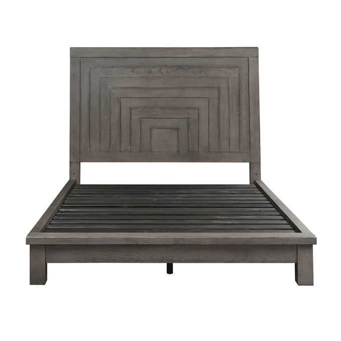 Liberty Modern Farmhouse Dusty Charcoal Queen Platform Bed LBRT-406-BR-QPL