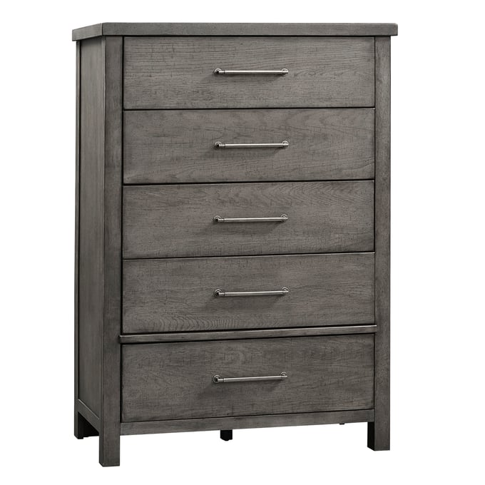 Liberty Modern Farmhouse Dusty Charcoal 5 Drawers Chest LBRT-406-BR41