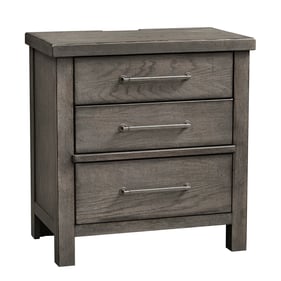 Liberty Modern Farmhouse Dusty Charcoal 3 Drawers Night Stand