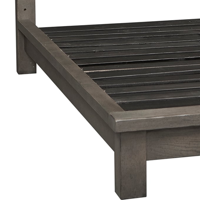 Liberty Modern Farmhouse Dusty Charcoal Platform Bed Rails LBRT-406-BR92