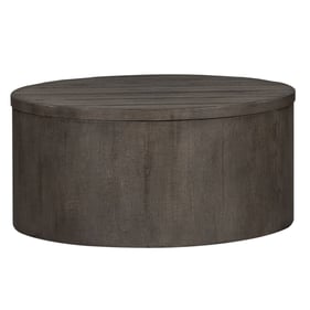 Liberty Modern Farmhouse Dusty Charcoal Drum Cocktail Table