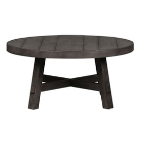 Liberty Modern Farmhouse Dusty Charcoal Splay Leg Round Cocktail Table