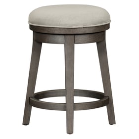 Liberty Modern Farmhouse Dusty Charcoal Console Swivel Stool