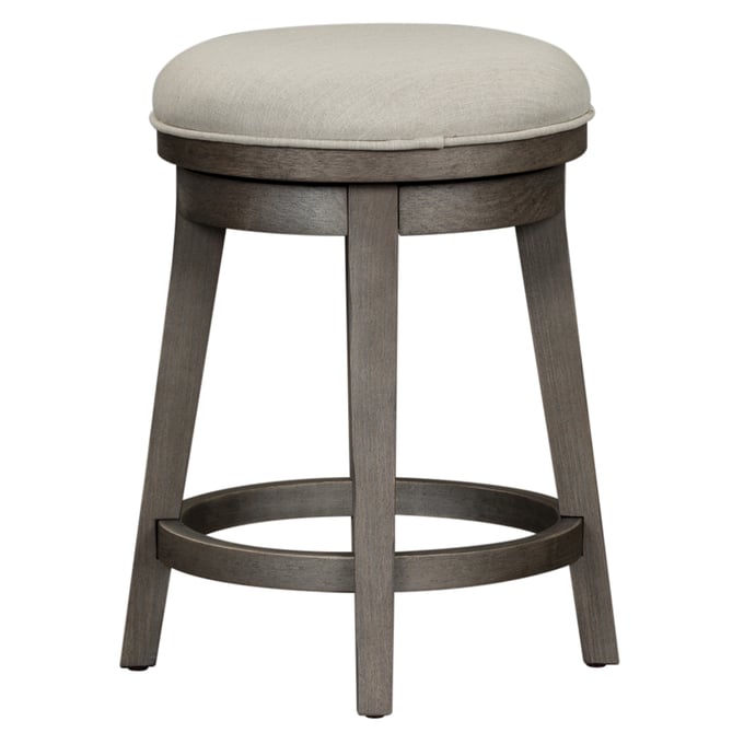 Liberty Modern Farmhouse Dusty Charcoal Console Swivel Stool LBRT-406-OT9003