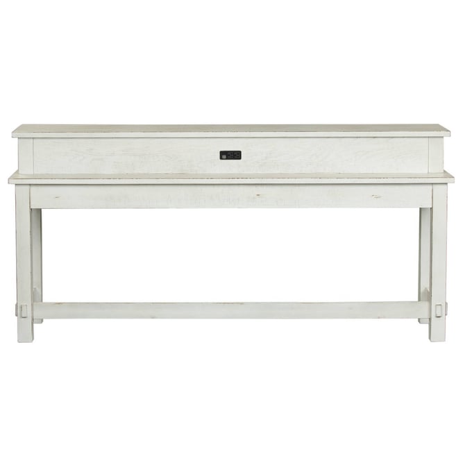 Liberty Modern Farmhouse White Console Bar Table LBRT-406W-OT7837