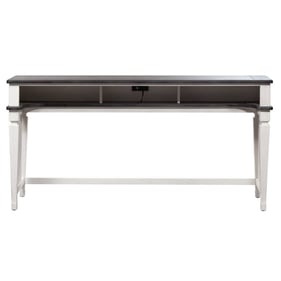 Liberty Allyson Park Wirebrushed White Console Bar Table