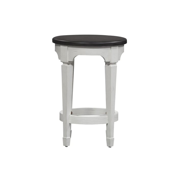 Liberty Allyson Park Wirebrushed White Console Stool LBRT-417-OT9000