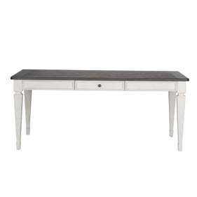 Liberty Allyson Park Brushed White Charcoal Rectangular Leg Table