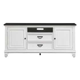 Liberty Allyson Park Wirebrushed White 66 Inch TV Console