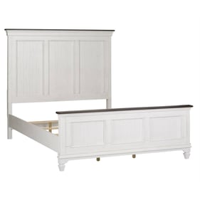 Liberty Allyson Park Wirebrushed White Queen Panel Bed