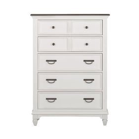 Liberty Allyson Park Wirebrushed White 5 Drawer Chest