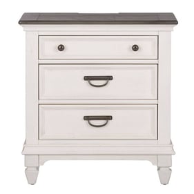 Liberty Allyson Park Wirebrushed White Night Stand