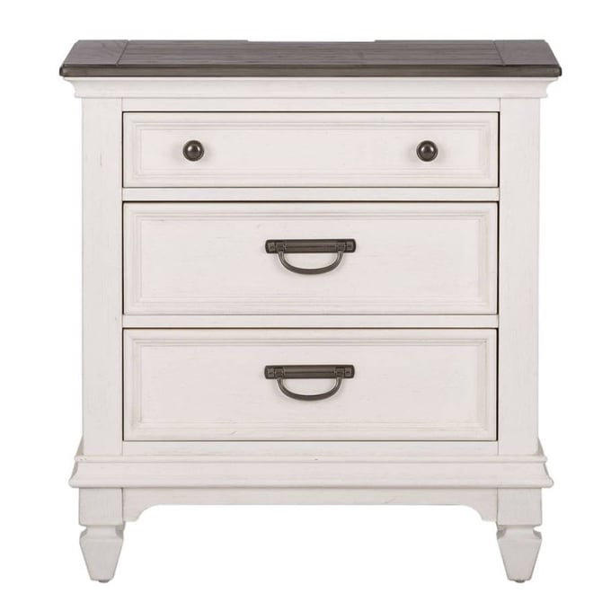 Liberty Allyson Park Wirebrushed White Night Stand LBRT-417-BR61